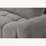 Fumo Komfortowa sofa narożna pikowana Tkanina Onega 07